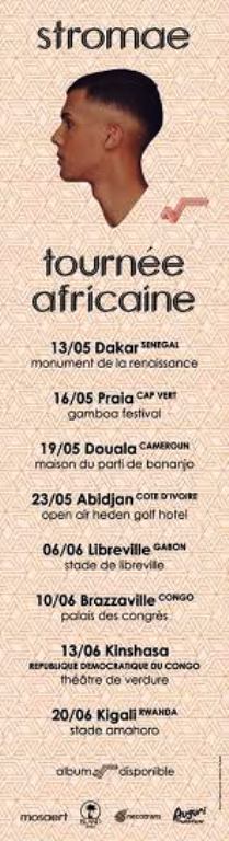 Les huit dates de la tournée africaine de Stromae