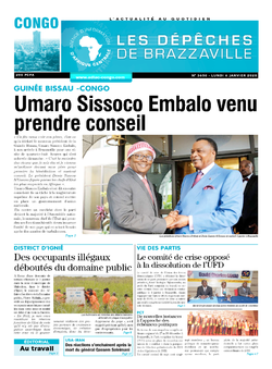 Les Dépêches de Brazzaville : Édition brazzaville du 06 janvier 2020