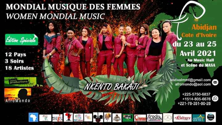 Les Nkento Bakaji invitées au Festival Mondial de Musiques des Femmes d’Abidjan (DR)