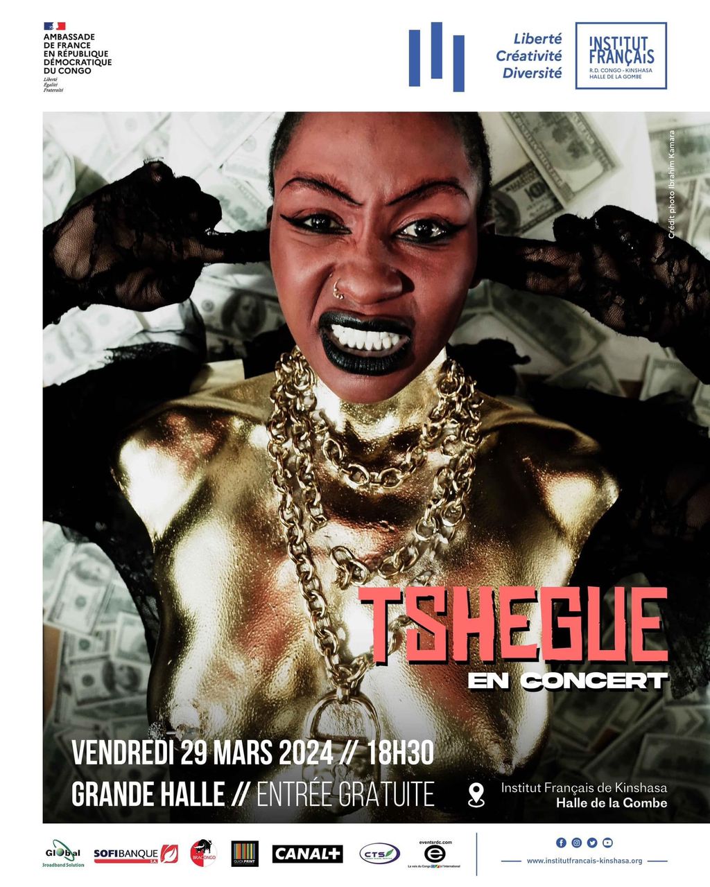 Tshegue en concert à la Halle de la Gombe /DR