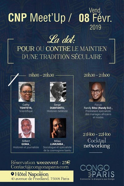  Affiche première rencontre bi-mensuelle 2019 de Congo Na Paris