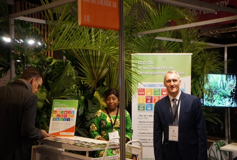COP21 stand Eco-Oil Energie S.A. Parc des expositions de la Porte de Versailles en décembre 2017