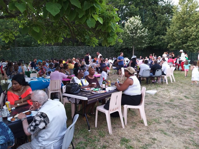 La Guinguette Africaine de Suresnes 2019 une vue partielle de l'aire de festivités