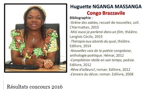 Écrivaine Huguette Nganga Massanga, lauréate du Concours Francophone "Ma Vie sur Facebook"