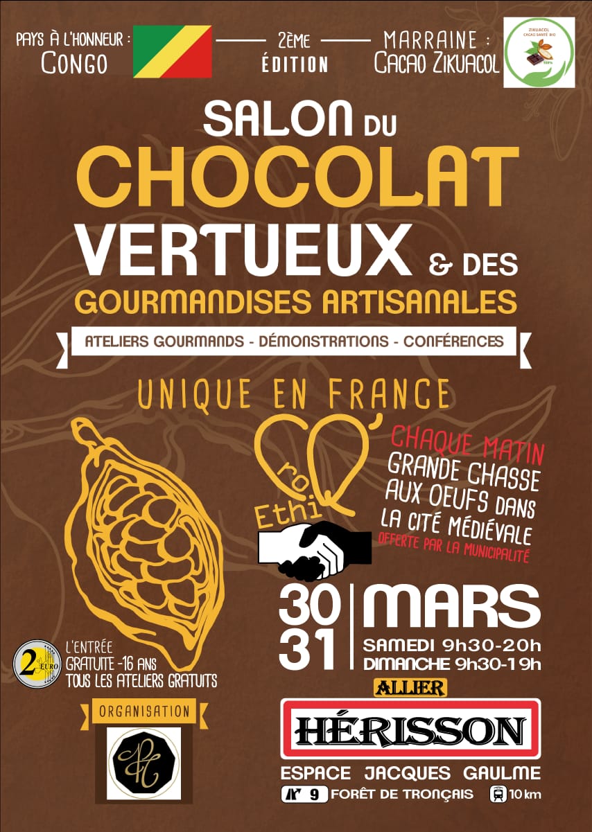 Affiche salon du chocolat vertueux 2024