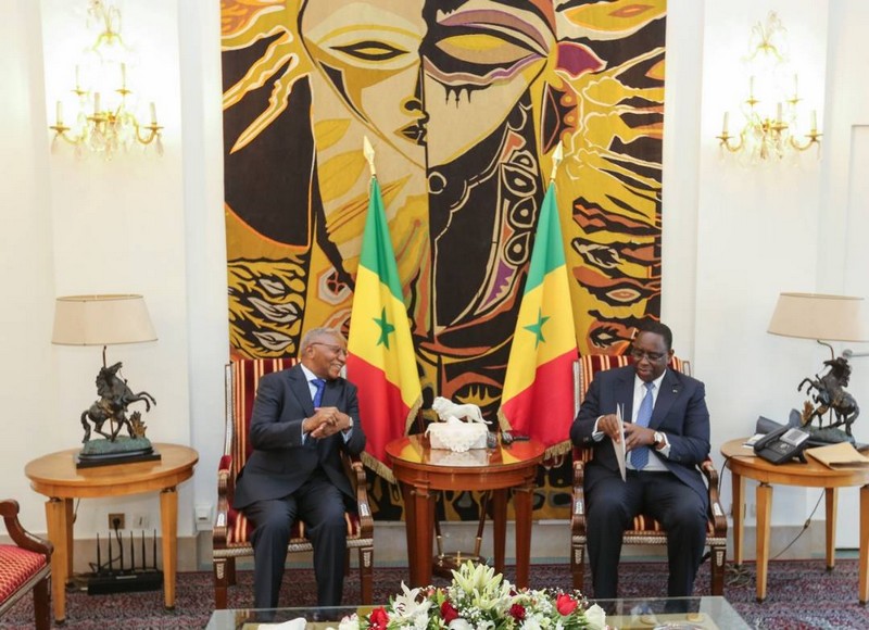 Jean-Luc Aka-Evy, nouvel ambassadeur du Congo au Sénégal lors de la présentation de ses Lettres de créance au président Macky Sall le jeudi 22 février 2018