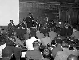 Vue partielle du 1er Congrès des Ecrivains et Artistes Noirs à Paris en septembre 1956