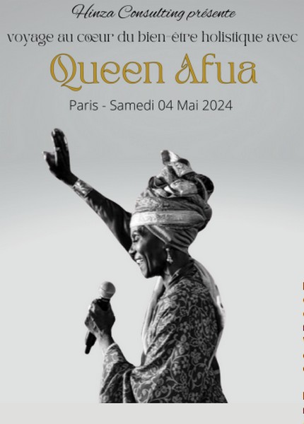 Visuel Queen Afua pour la première fois à Paris, mai 2024
