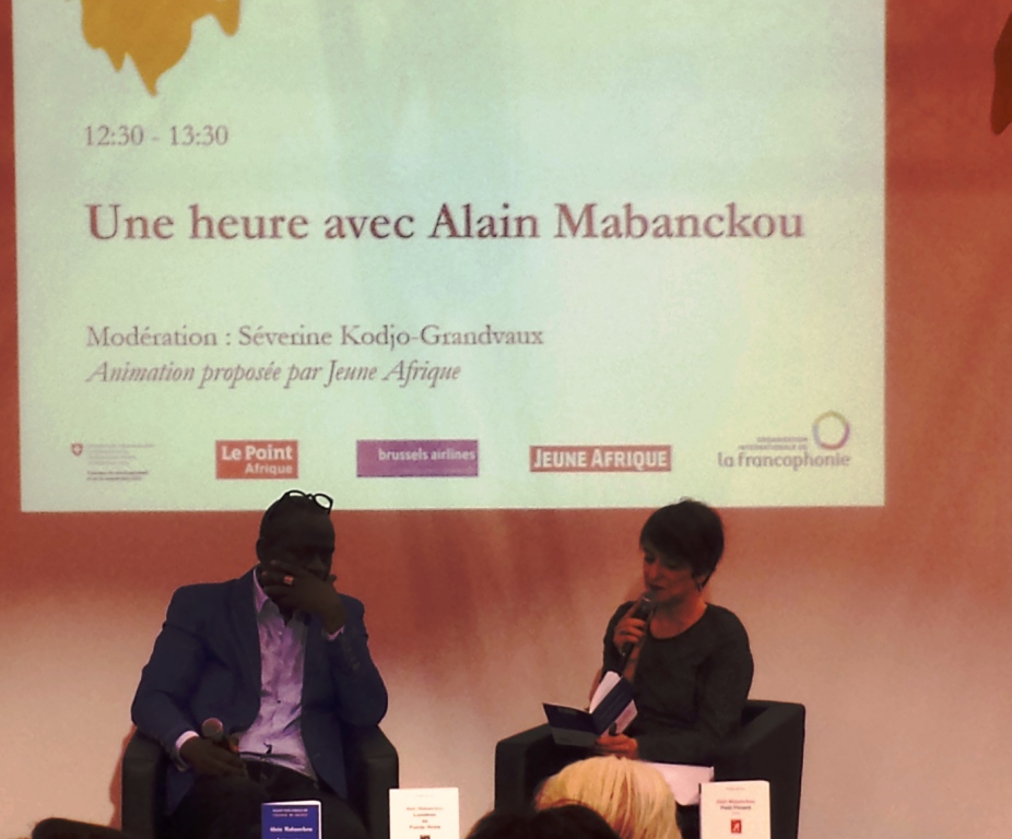 SIL de Genève -Vue partielle du tête-à-tête "une heure avec" Alain Mabanckou