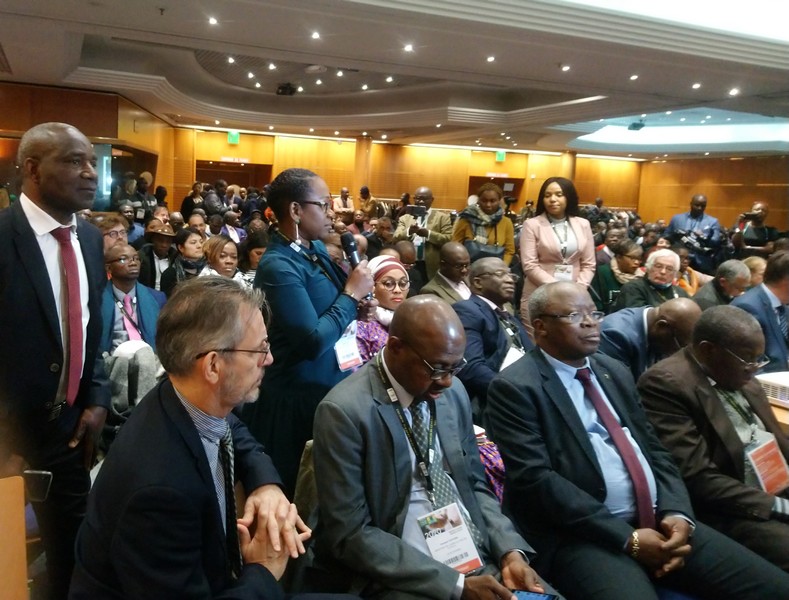 Edwige Yombi Sitou, Directrice commerciale de EMS Négoces à la conférence autour du thème L'agriculture ivoirienne face aux défis de la modernisation au SIA de Paris le 26 février 2020