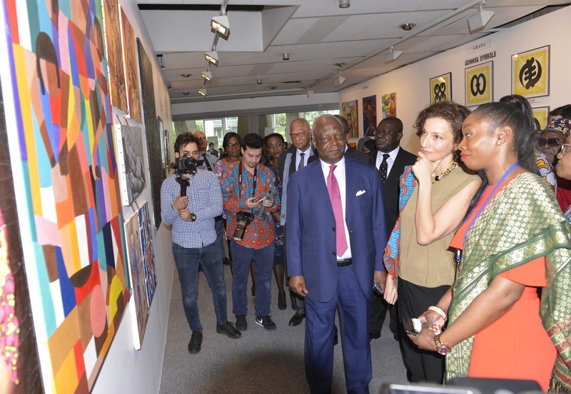 Séquence de la visite officielle de la directrice de l'Unesco, Audrey Azouley lors de la Semaine Africaine