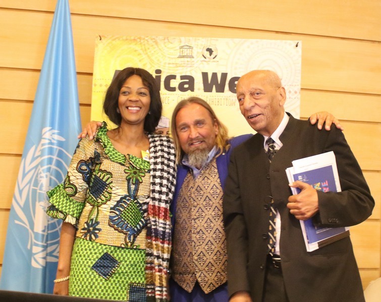Unesco Semaine Africaine Mireille Opa à la sortie de la conférence sur le patrimoine culturel immatériel