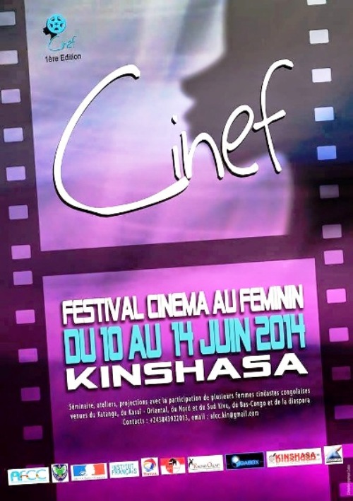 L’affiche de la première édition du Festival Cinéma au féminin, Cinef