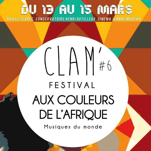 L’affiche de la sixième édition du Clam’ Festival