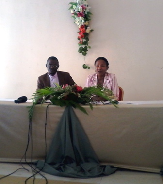  Clovis Makabu et Déo Lusamba face à la presse
