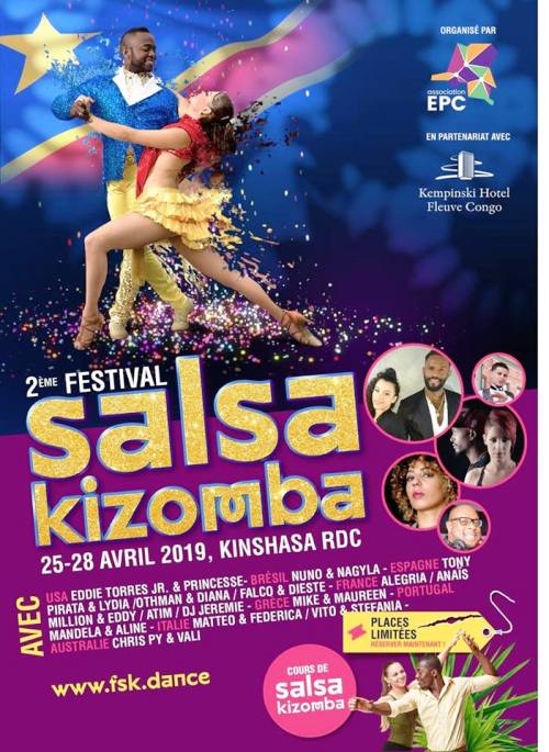 La seconde édition du Festival Salsa Kizomba se tiendra à Kinshasa