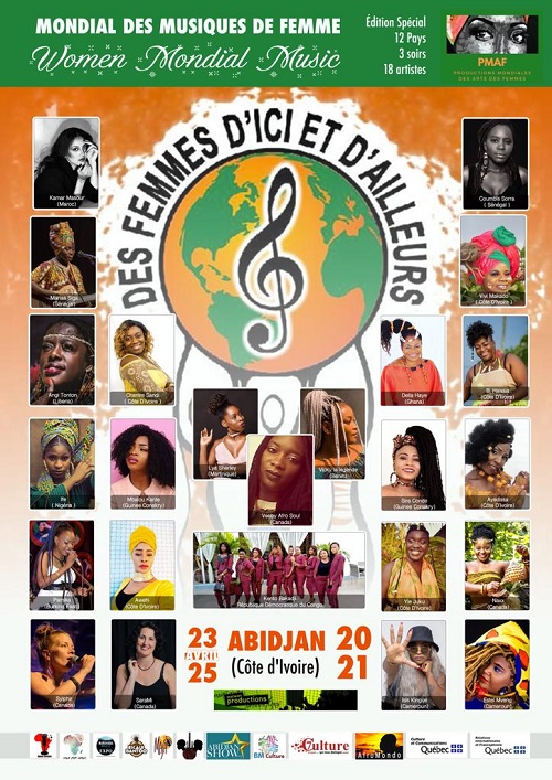 L’affiche du Festival Mondial de Musiques des Femmes d’Abidjan (DR)