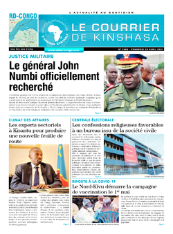 Les Dépêches de Brazzaville : Édition le courrier de kinshasa du 23 avril 2021