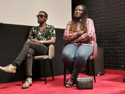 Dechris Mukanya et Anastasie Langu lors de la présentation de Mke (Adiac)