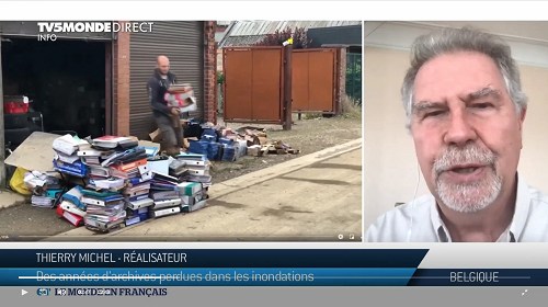 Thierry Michel parle de la perte de ses archives sur TV5 Monde (DR)