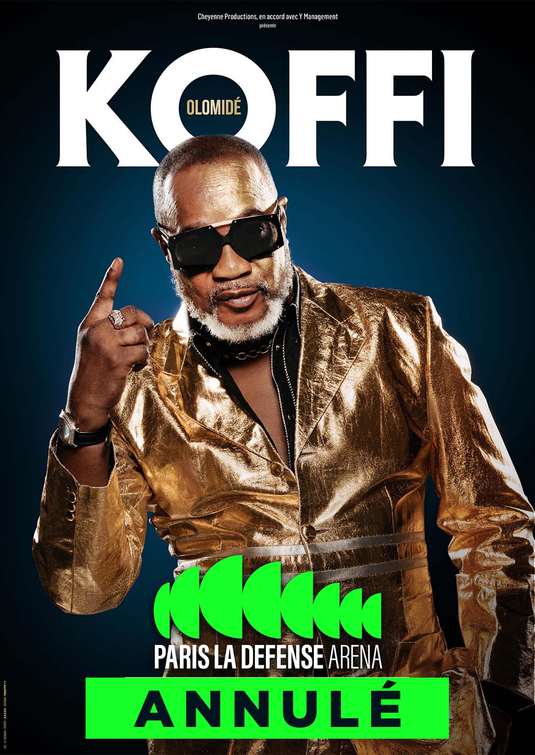 Le concert de Koffi Olomide à Paris La Défense Arena n’aura pas lieu (DR)