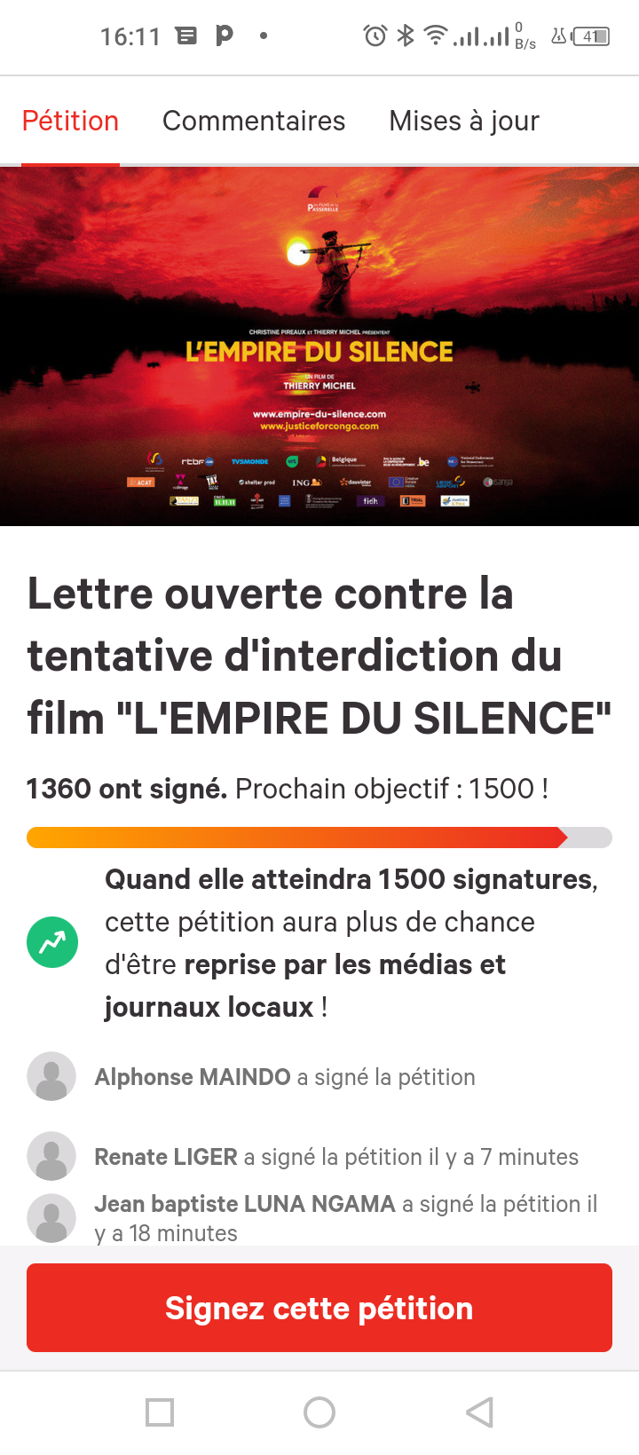 LE FILM "EMPIRE DU SILENCE" DU BELGE THIERRY MICHEL, ENFIN UN DOCUMENT INTERNATIONAL ASSEZ COURAGEUX QUI ROMPT AVEC LE GENOCIDE OUBLIE DU PEUPLE CONGOLAIS ??? 20220412-nim089-1de2