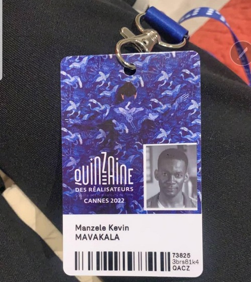 Badge d’accréditation de Kevin Mavakala à la quinzaine des réalisateurs du 75e Festival de Cannes (DR)