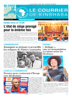 Les Dépêches de Brazzaville : Édition le courrier de kinshasa du 23 mai 2022