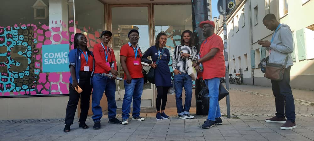 Photo de famille de la délégation congolaise participant au Comic Salon (DR)