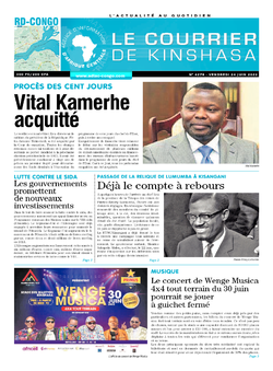 Les Dépêches de Brazzaville : Édition le courrier de kinshasa du 24 juin 2022