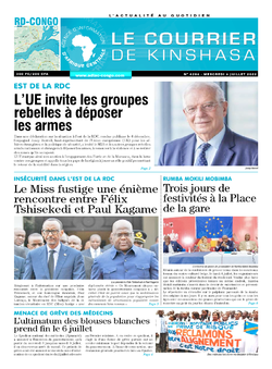 Les Dépêches de Brazzaville : Édition le courrier de kinshasa du 06 juillet 2022