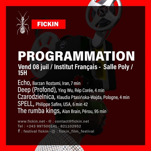 Programmation du 8 juillet à la Halle de la Gombe (DR)