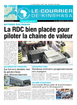 Les Dépêches de Brazzaville : Édition le courrier de kinshasa du 10 août 2022