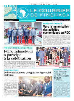 Les Dépêches de Brazzaville : Édition le courrier de kinshasa du 12 août 2022