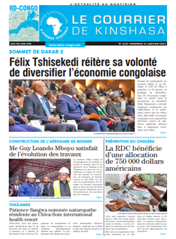 Les Dépêches de Brazzaville : Édition le courrier de kinshasa du 27 janvier 2023