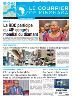 Les Dépêches de Brazzaville : Édition le courrier de kinshasa du 29 mars 2023