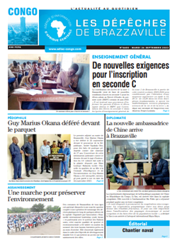 Les Dépêches de Brazzaville : Édition brazzaville du 26 septembre 2023