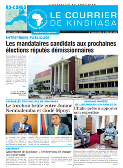 Les Dépêches de Brazzaville : Édition le courrier de kinshasa du 02 octobre 2023