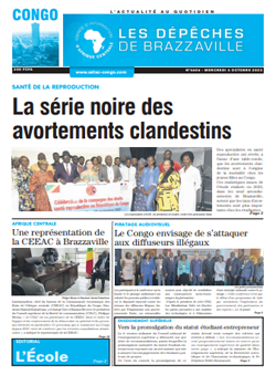 Les Dépêches de Brazzaville : Édition brazzaville du 04 octobre 2023