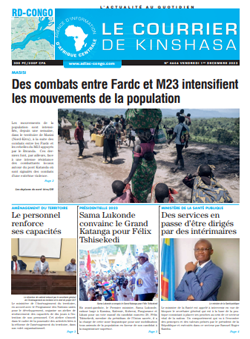 Les Dépêches de Brazzaville : Édition le courrier de kinshasa du 01 décembre 2023