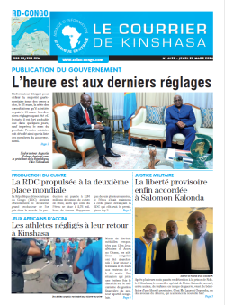 Les Dépêches de Brazzaville : Édition le courrier de kinshasa du 28 mars 2024