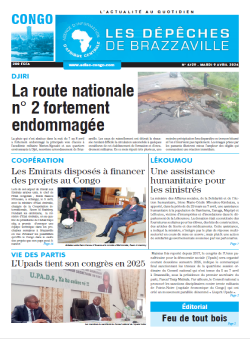 Les Dépêches de Brazzaville : Édition brazzaville du 09 avril 2024