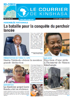 Les Dépêches de Brazzaville : Édition le courrier de kinshasa du 09 avril 2024