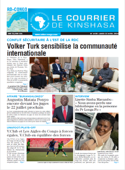 Les Dépêches de Brazzaville : Édition le courrier de kinshasa du 22 avril 2024