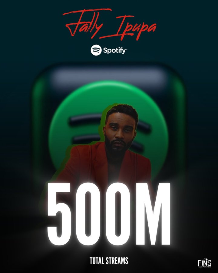2  : Fally Ipupa a dépassé les 500 million de streams sur Spotify /DR