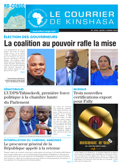 Les Dépêches de Brazzaville : Édition le courrier de kinshasa du 02 mai 2024
