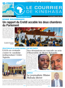 Les Dépêches de Brazzaville : Édition le courrier de kinshasa du 14 mai 2024