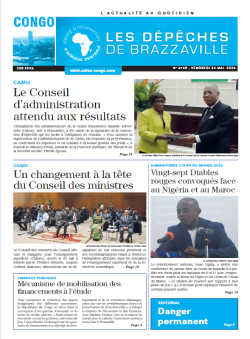 Les Dépêches de Brazzaville : Édition brazzaville du 24 mai 2024