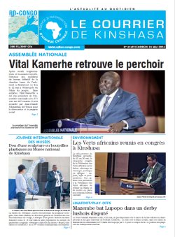 Les Dépêches de Brazzaville : Édition le courrier de kinshasa du 24 mai 2024