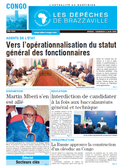Les Dépêches de Brazzaville : Édition brazzaville du 06 juin 2025
